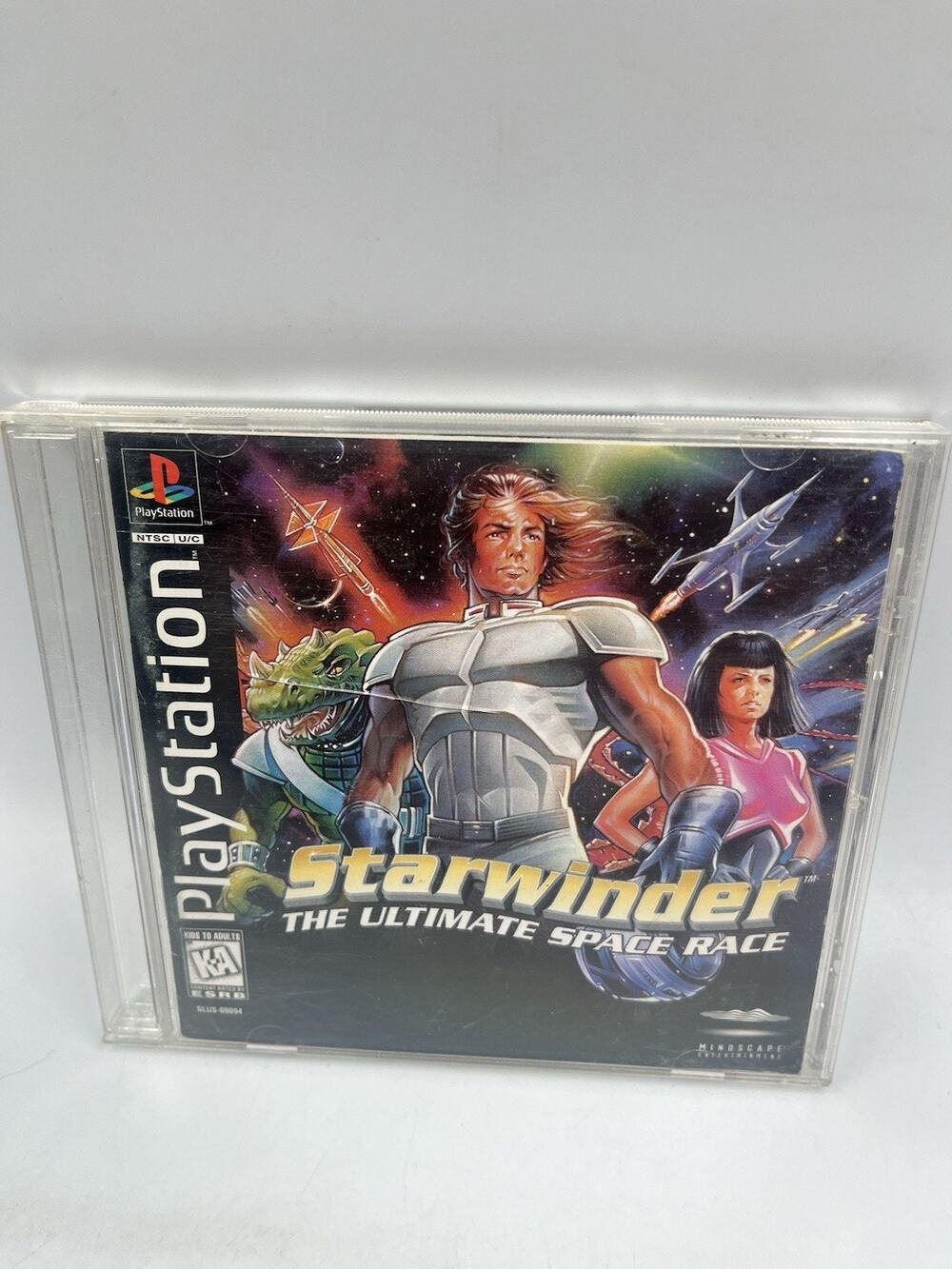Starwinder The Ultimate Space Race Playstation 1 PS1 Game, Case + Manual